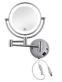 Espejo Escualizable con Luz LED y Aumento 5X