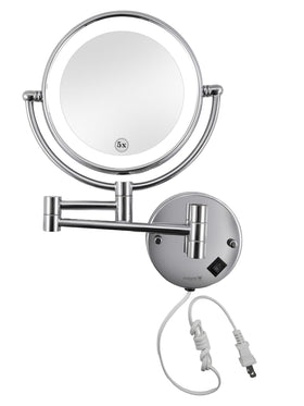 Espejo Escualizable con Luz LED y Aumento 5X