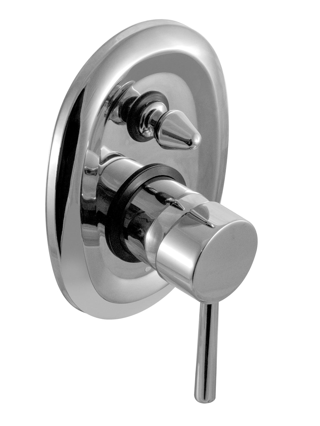 Balanced pressure shower faucet with diverter
