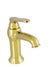 Gold single-control low faucet