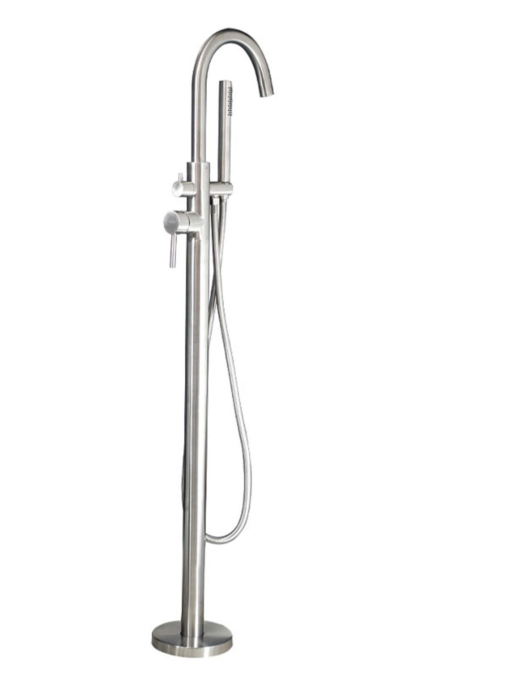 Floor-standing bathtub mixer taps